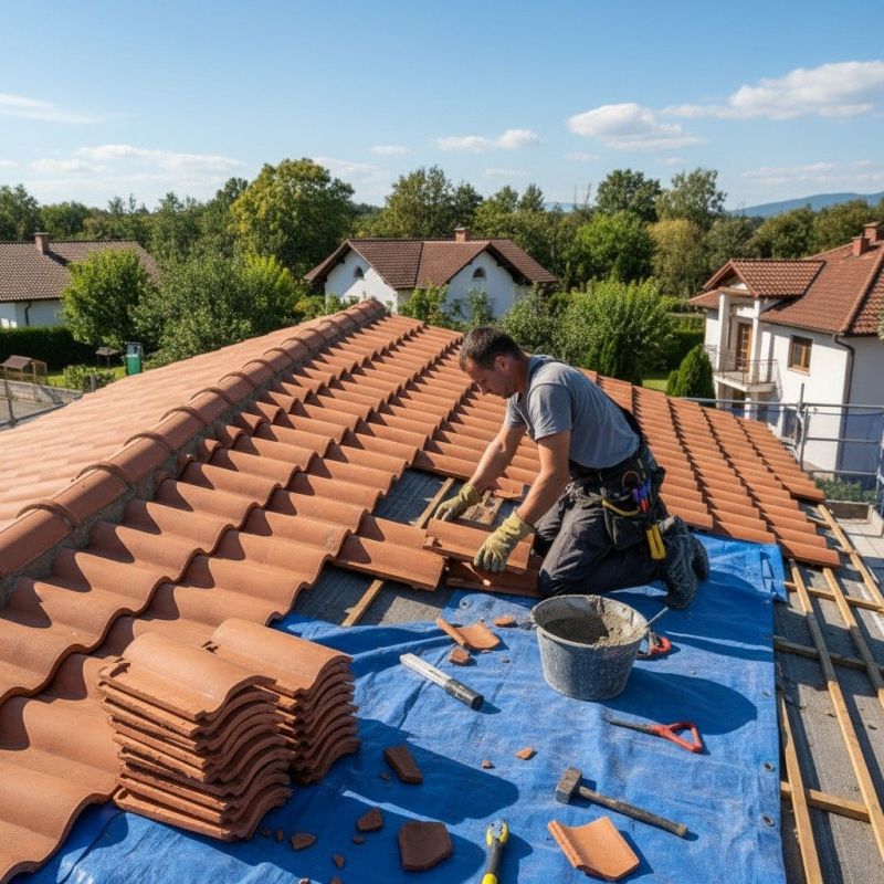 Repair Tile Roof detail